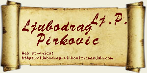 Ljubodrag Pirković vizit kartica
